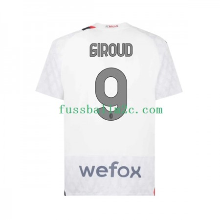 Fußballtrikots AC Mailand Olivier Giroud 9 Auswärts Trikotsatz 2023-2024